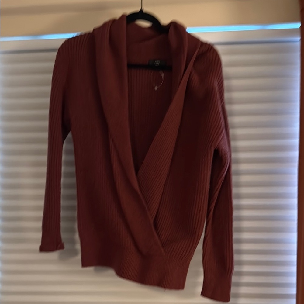 J. Crew Brown Cardigan Sweater Knitted V-Neck